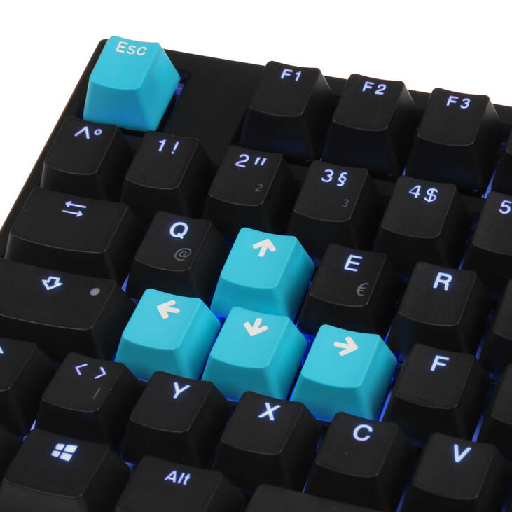 Ducky One 2 Backlit PBT Gaming Tastatur, MX-Blue, weiße LED - schwarz image number 7
