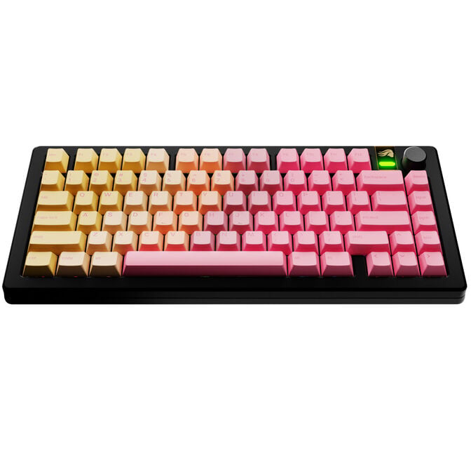 Glorious GPBT Gradient Keycaps, ANSI Layout (US), PBT, Dye-Sub - Grapefruit image number 1