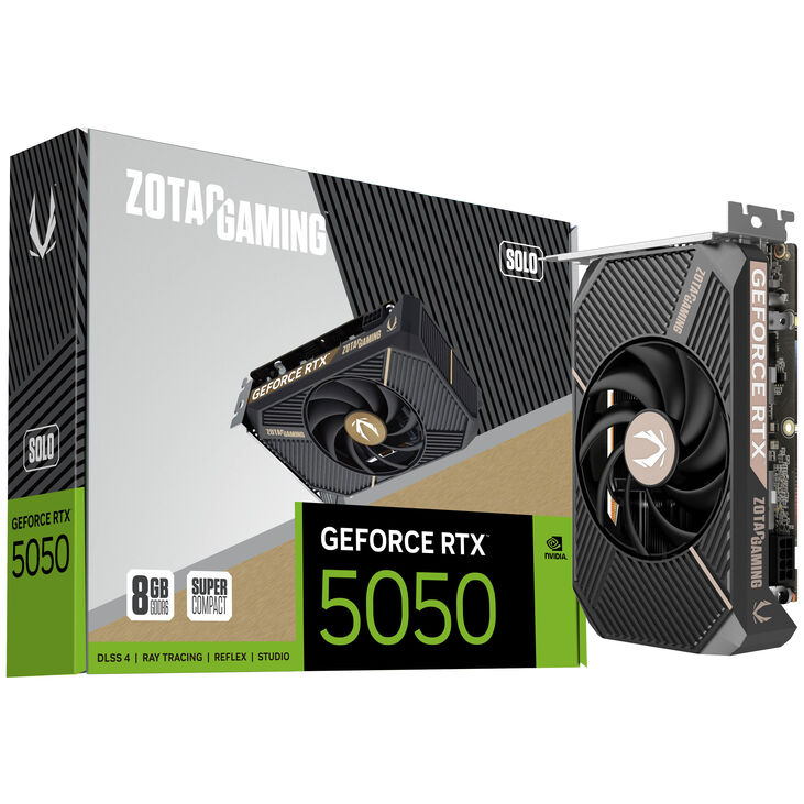 ZOTAC GAMING GeForce RTX 5050 Solo, 8192 MB GDDR6 image number 0