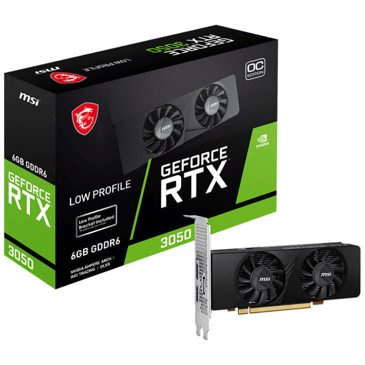 MSI GeForce RTX 3050 Low Profile OC, 6144 MB GDDR6 image number 0