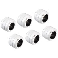 Alphacool Eiszapfen Pro fitting 16mm hard tube G1/4, 6-Pack - white