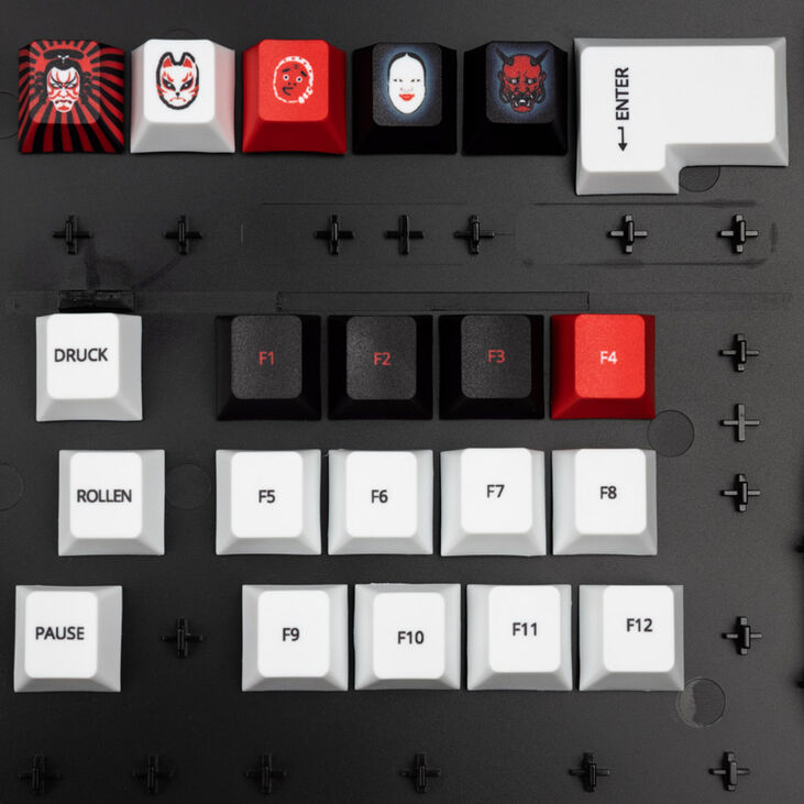 Traitors KABUKI Keycap Set Reverse ver., PBT (DE) image number 3