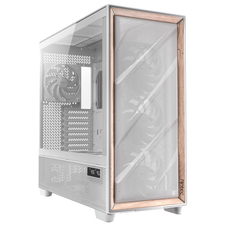 Antec Flux Pro PC Case, full tower, E-ATX, tempered glass – white image number 0