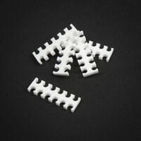 King Mod Service 12-Slot Cable Comb 4mm wide - white - set of 5