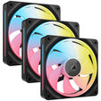 Corsair iCUE Link LX120-R RGB Fan, PWM - 3-Pack, 120mm, black image number null