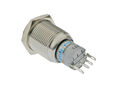 Lamptron Vandalismustaster / Schalter 16mm - Silverline - blue image number null