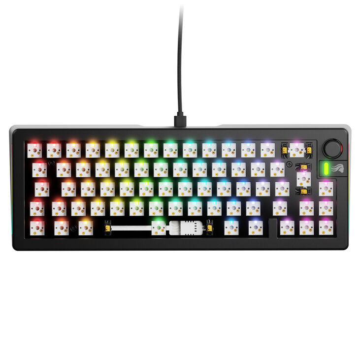 Glorious GMMK 3 65 % Custom Gaming-Tastatur - Barebone, ISO-Layout, schwarz image number 1