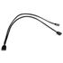 Alphacool Y-Splitter aRGB 3-pin to 2x 3-pin 30cm - black image number null
