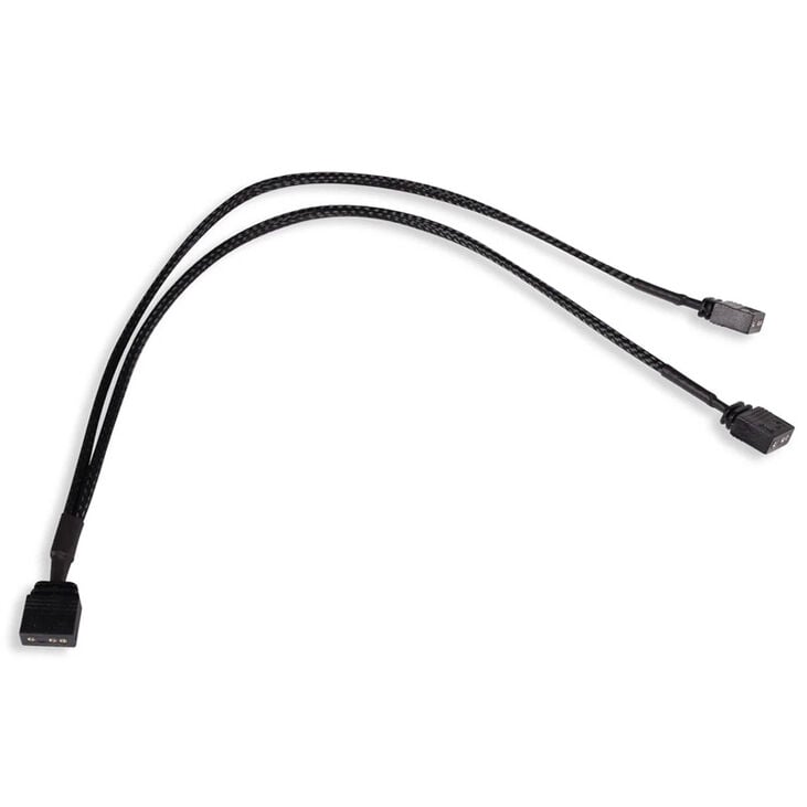 Alphacool Y-Splitter aRGB 3-pin to 2x 3-pin 30cm - black image number 0