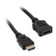 InLine HDMI Verlängerung Stecker / Buchse, schwarz - 1m