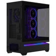 ASUS Prime AP304 ARGB PC Case, Mid Tower, ATX, ARGB, Tempered Glass &ndash; black image number null