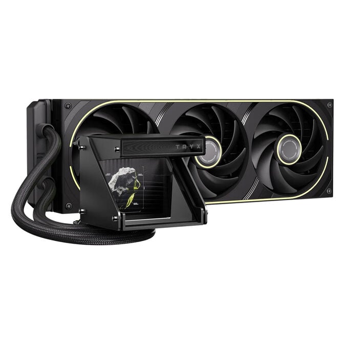 TRYX HOLO ARGB 360 AiO-Wasserk&uuml;hlung, 360 mm, Hologramm-Display, ARGB - schwarz image number 0