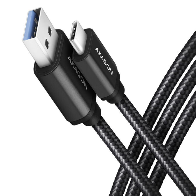 AXAGON BUCM3-AM15AB Kabel USB-C auf USB-A 3.2 Gen 1, schwarz - 1,5m image number 0