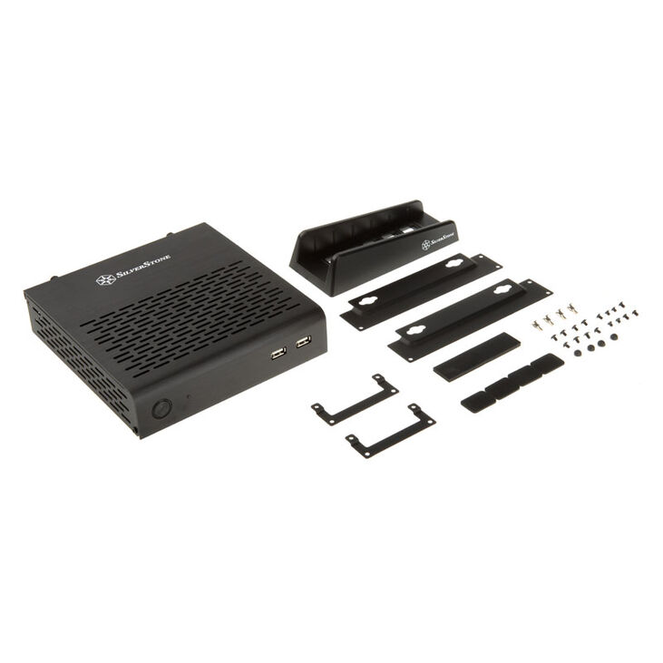 SilverStone SST-PT13B Petit Thin-Mini-ITX Gehäuse - schwarz image number 3