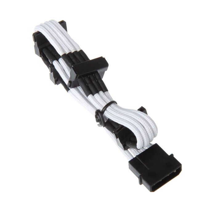 SilverStone 4-Pol-Molex auf 4x SATA Verl&auml;ngerung - 300mm wei&szlig; image number 1