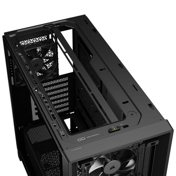 Corsair FRAME 4000X RS PC Case, Mid-Tower, E-ATX - 4x RS120 Fans, black image number 6