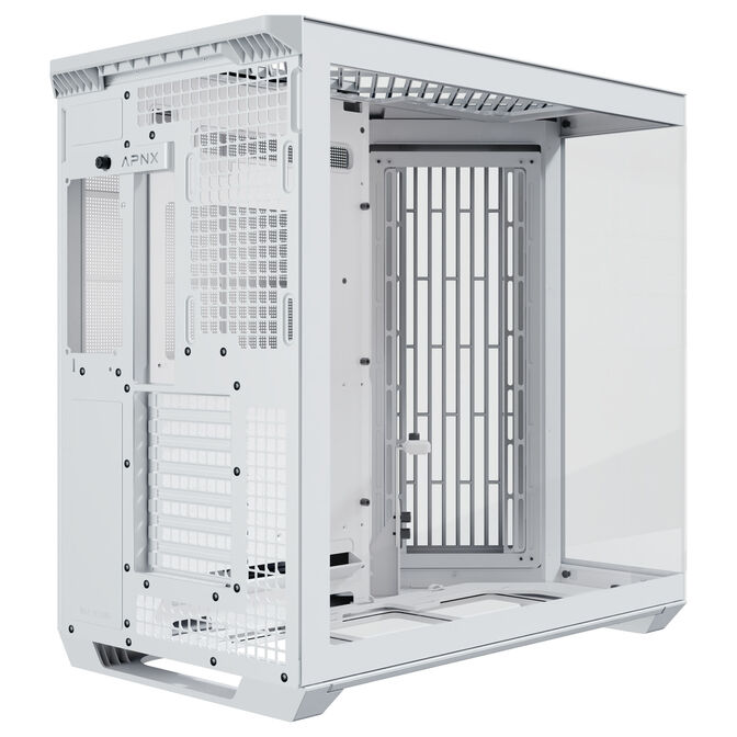 APNX V1 PC Case, Mid Tower, ATX, Tempered Glass &ndash; White image number 6