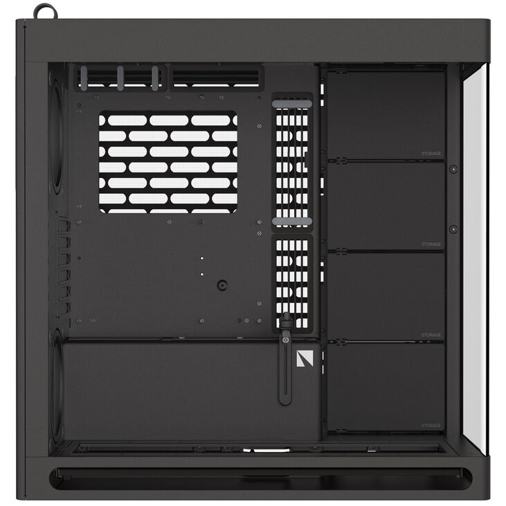 HAVN HS 420 PC-Gehäuse, Midi-Tower, E-ATX, Tempered Glass - schwarz image number 5