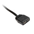 XSPC ARGB LED Stop Plug, G1/4, 5V 3Pin - black/chrome image number null