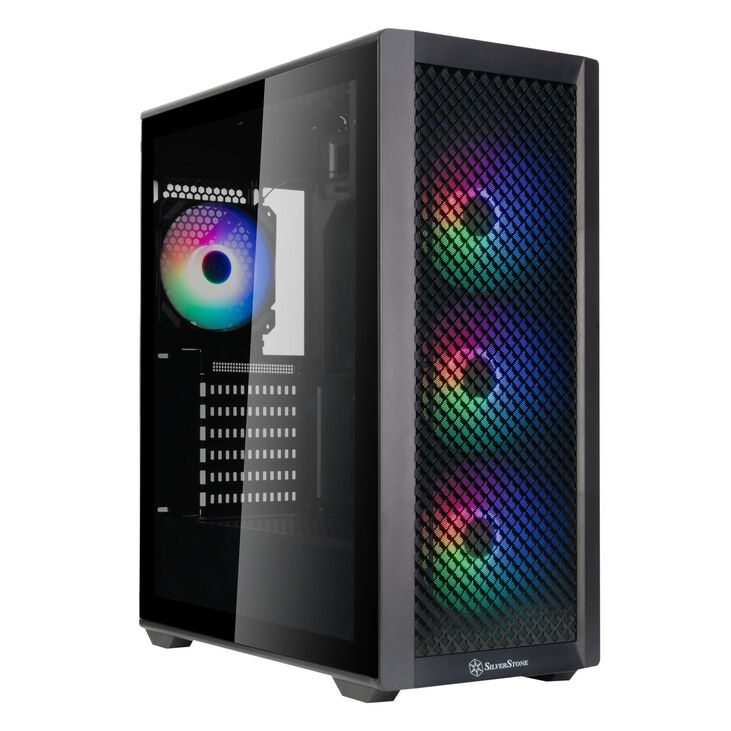 SilverStone FARA 515XR PC-Gehäuse, Midi-Tower, ATX, RGB, Tempered Glass - schwarz image number 0