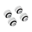 Corsair Hydro X Series XF Hardline fitting straight G1/4 inch to 12mm OD hard tube - 4 pack, white image number null