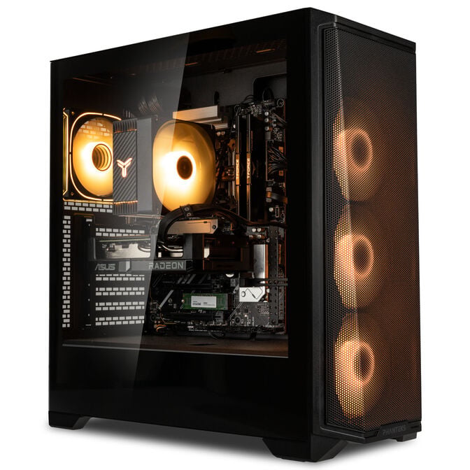KingForge Gaming-PC Silber, AMD Ryzen 5 9500F, RX 9060 XT 16GB, Phanteks Eclipse G370A &ndash; Fertig-PC image number 0