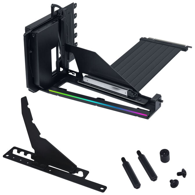 Lian Li Vertical GPU Mounting Kit VG4-5-V4 with PCIe 5.0 Riser Cable - Black image number 4