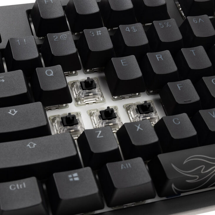 Ducky Shine 7 PBT Gaming Tastatur - MX-Black  (US), RGB LED, blackout image number 5