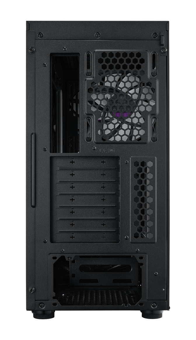 Cooler Master MasterBox 600 ARGB PC case, Mid Tower, E-ATX, RGB, Tempered Glass - black image number 6