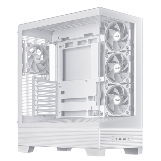 ASUS A31 Plus TG ARGB PC-Geh&auml;use, Midi-Tower, ATX, Tempered Glass - wei&szlig; image number 9
