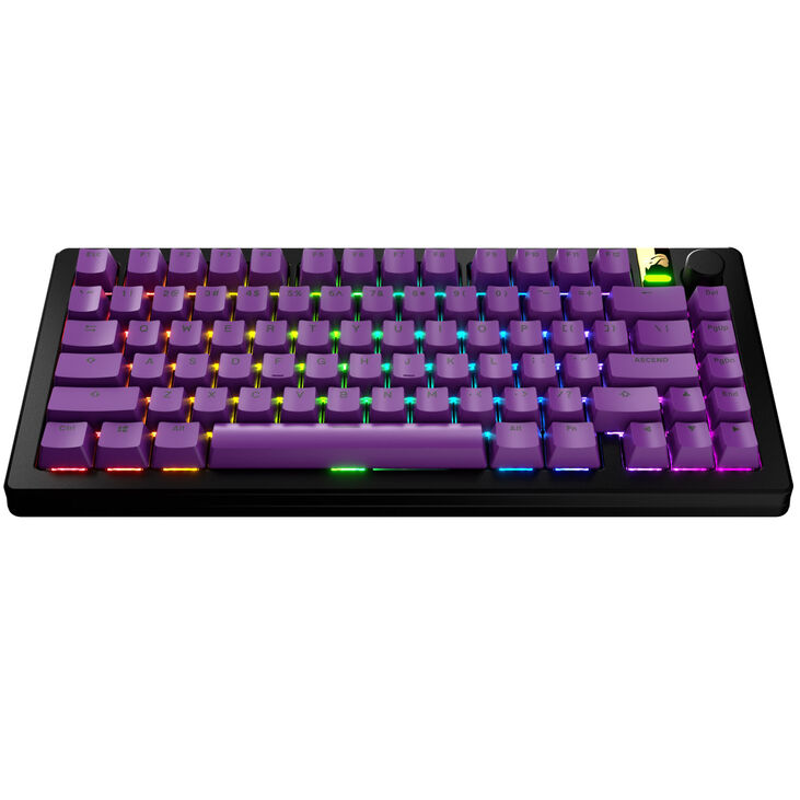 Glorious GPBT Basics Keycaps, ANSI Layout (US), PBT, Doubleshot - Epic Purple image number 1
