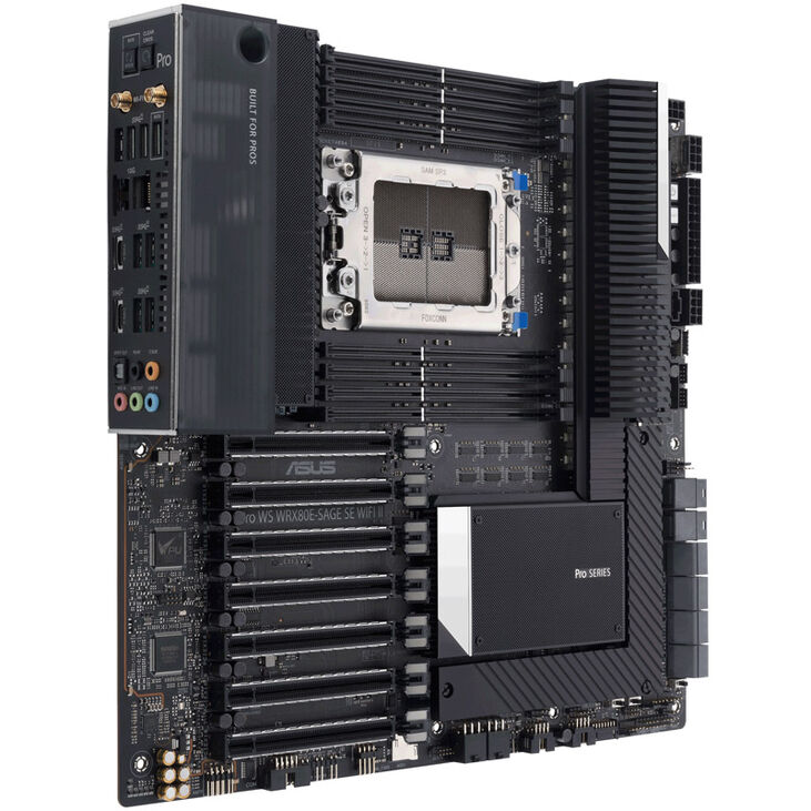 ASUS PRO WS WRX80E-SAGE SE WIFI II, AMD WRX80 Mainboard, Socket sWRX8, DDR4 image number 7