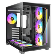 Antec C5 Computer Case, Mid-Tower, ATX, RGB, Tempered Glass - black image number null