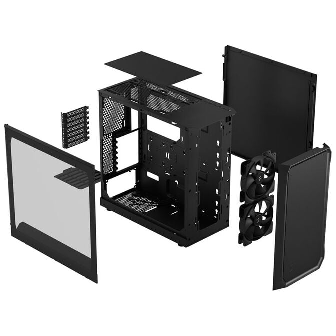 Fractal Design Focus 2 Black TG Clear Tint - ATX-Geh&auml;use image number 9