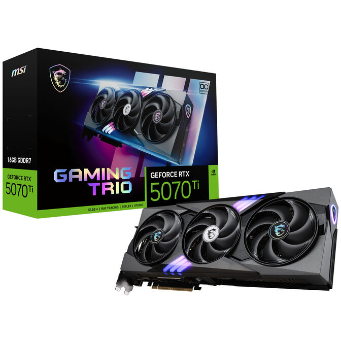 MSI GeForce RTX 5070 Ti 16G Gaming Trio OC, 16384 MB GDDR7 image number 0
