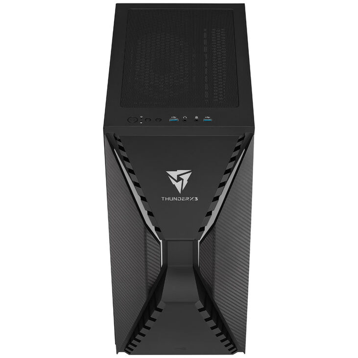 Aerocool Cronus Mid Tower, ARGB, Tempered Glass - Black image number 3