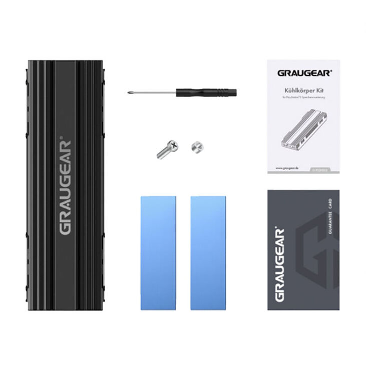 Graugear M.2 NVMe SSD heatsink for PlayStation 5 storage expansion image number 1