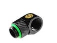 Bitspower Adapter 90 Grad G1/4 Zoll AG auf G1/4 Zoll IG - drehbar, schwarz matt image number null