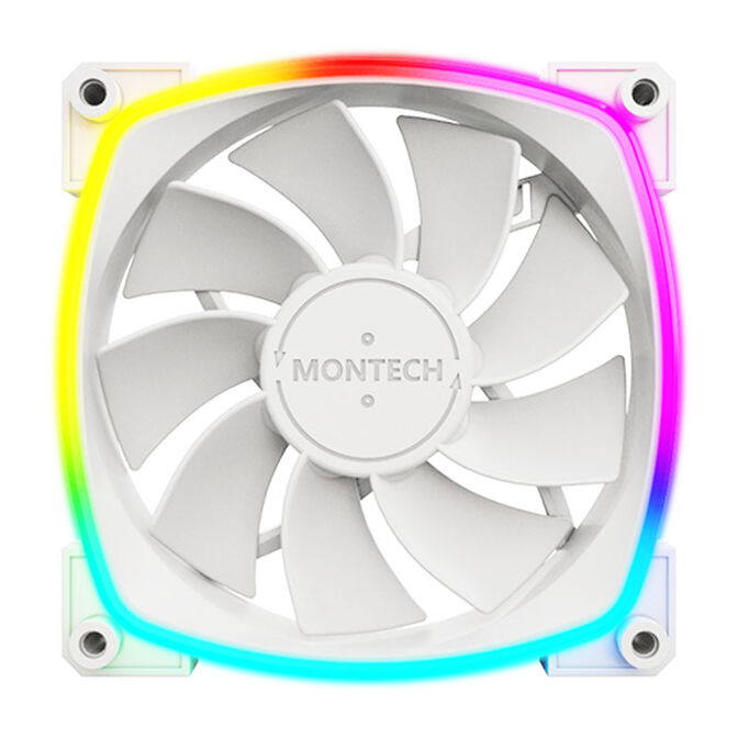 Montech RX120 PWM ARGB Reverse Fan - 120mm, white image number 1