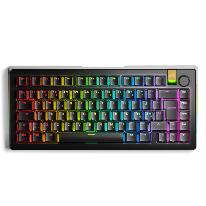 Glorious GMMK 3 Pro HE Wireless 75 % Gaming-Tastatur, Fox HE Switches - ISO Nordic, schwarz image number 1
