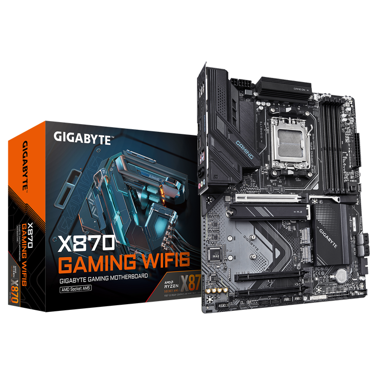Gigabyte X870 Gaming motherboard, Socket AM5, AMD X870, ATX, DDR5 image number 0