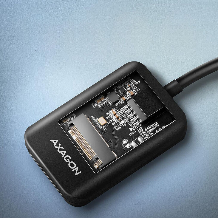 AXAGON ADM2-AM NVMe/SATA SDD Adapter - 10cm image number 2
