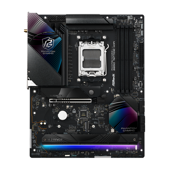 ASROCK B850 Riptide WiFi motherboard, socket AM5, AMD B850, ATX, DDR5 image number 3