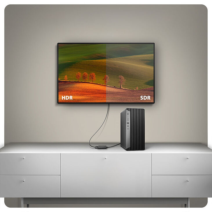 AXAGON RVD-HI20N DisplayPort auf HDMI Adapter, 4K/60Hz - 15cm image number 3