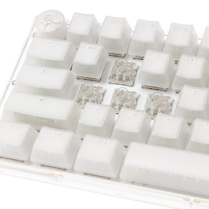 Ducky One 3 Aura White Mini Gaming Keyboard, RGB LED - Kailh Jellyfish Y (US) image number 4