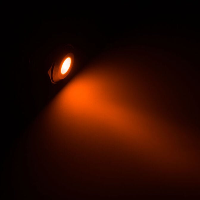 Lamptron Vandalismus-gesicherte LED - orange, schwarze Fassung image number 2