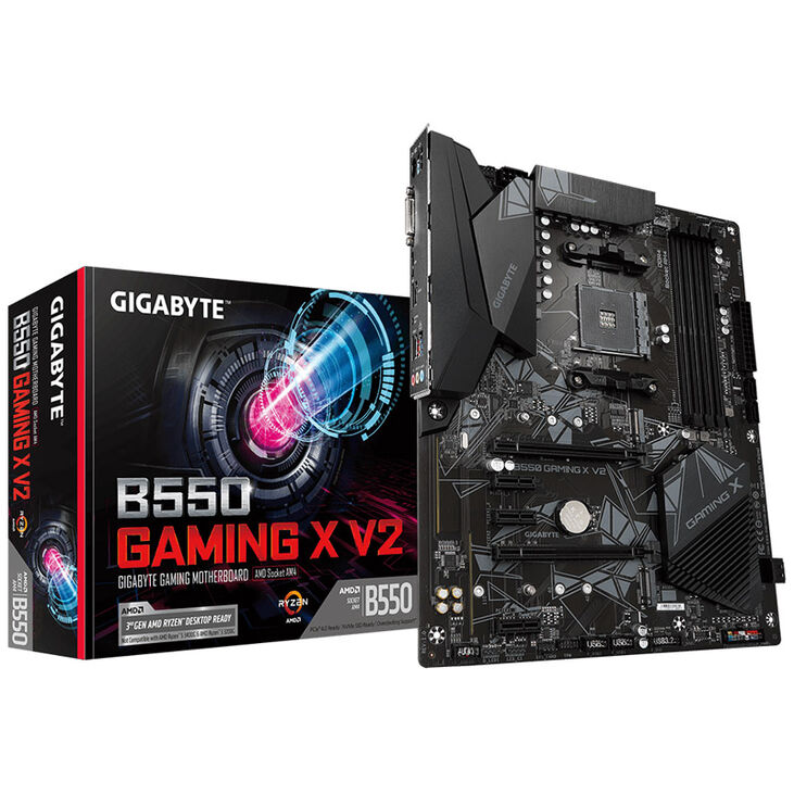 GIGABYTE B550 Gaming X V2 Mainboard, Sockel AM4, AMD B550, ATX, DDR4 image number 0