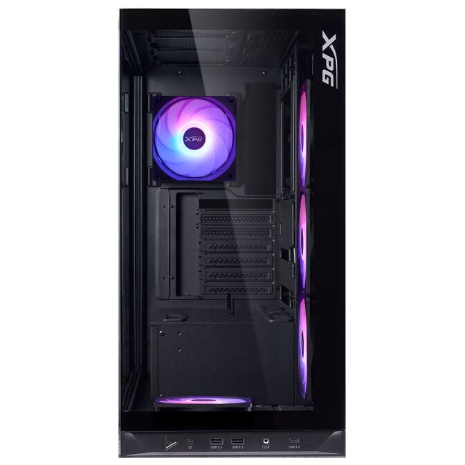 ADATA XPG Invader X BTF PC Case, Mid Tower, ATX, Tempered Glass - Black image number 2