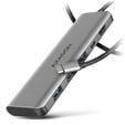 AXAGON HMC-5H USB-C 3.2 Gen 1 hub, 3x USB-A, 4K HDMI, PD 100W, 100cm USB-C cable image number null