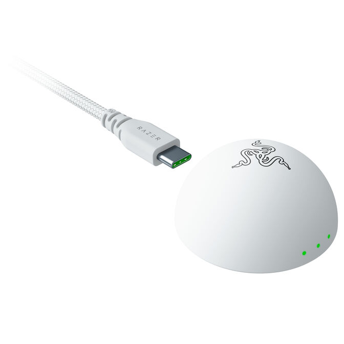 Razer DeathAdder V4 Pro Gaming Mouse, wireless, 45K sensor, 8,000Hz, 56g - white image number 6